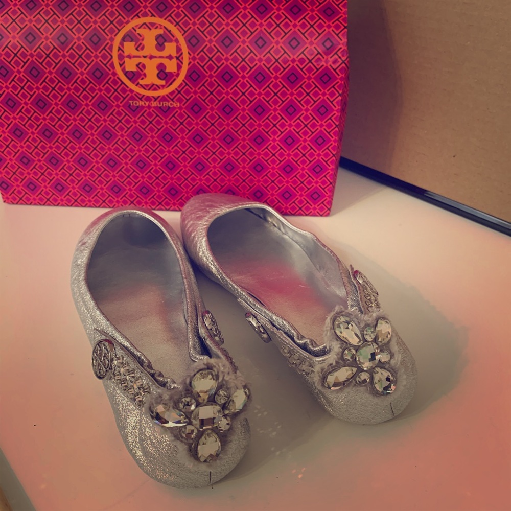 Tory Burch embellished flats.